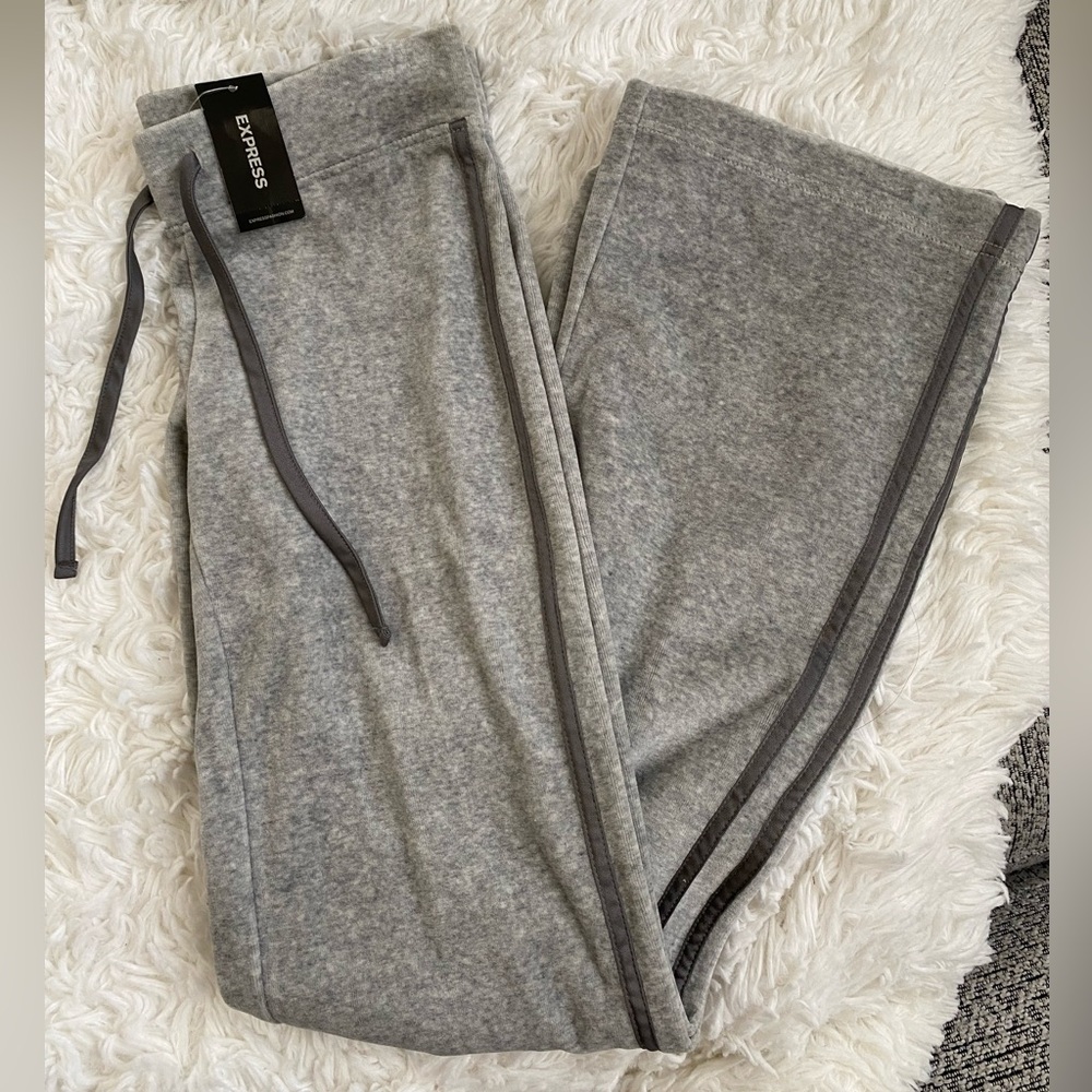 🆕NWT Express Low Rise Velour Pants - XS